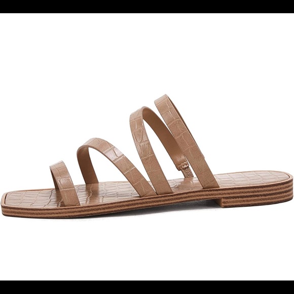 Strappy Slip-On Sandals - Picture 3 of 3